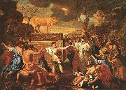 Nicolas Poussin The Adoration of the Golden Calf USA oil painting artist